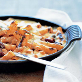 Three-Bean Macaroni Bake