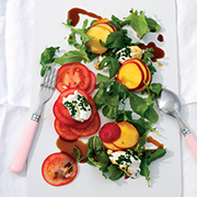 Tomato, Goats-Milk Cheese & Nectarine Salad