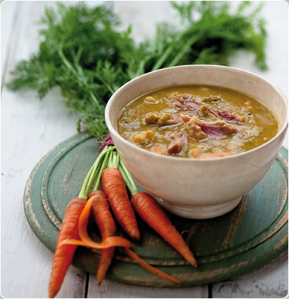 The classic pea and ham soup