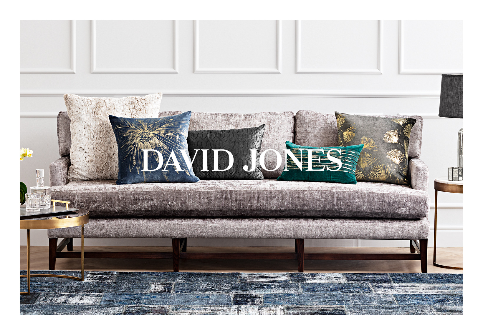 David jones throws deals and cushions
