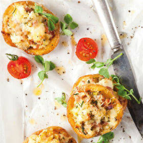 Loaded potato skins 