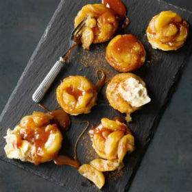 Salted caramel apple tart tatins