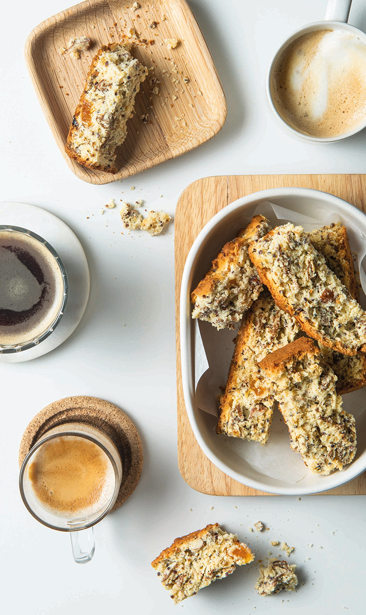 All Bran rusks with almonds and Turkish apricots