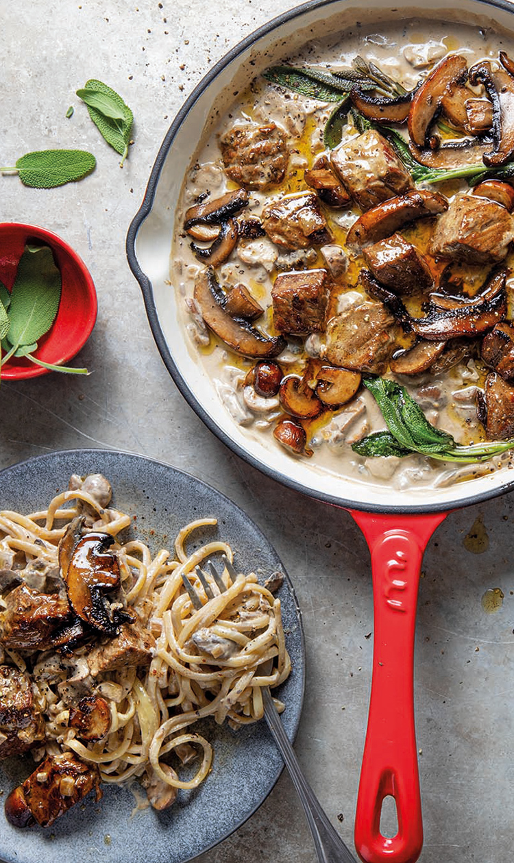 This beef stroganoff is super tasty