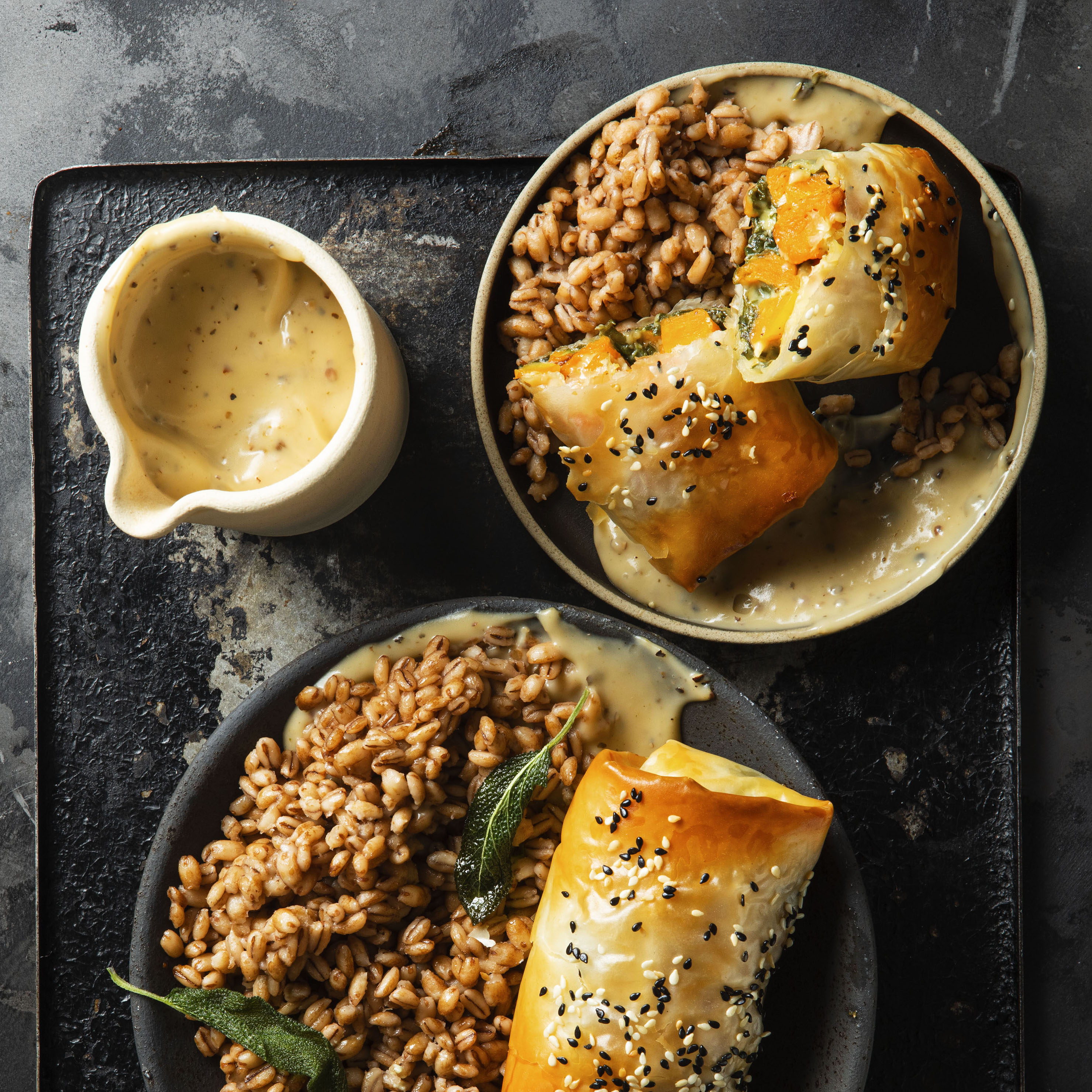 Butternut Phyllo Parcels