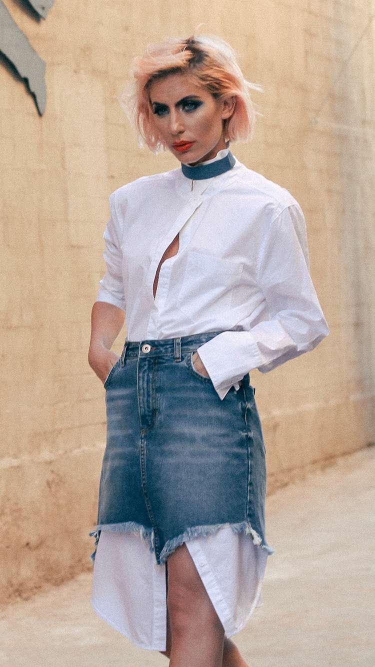 denim skirt woolworths