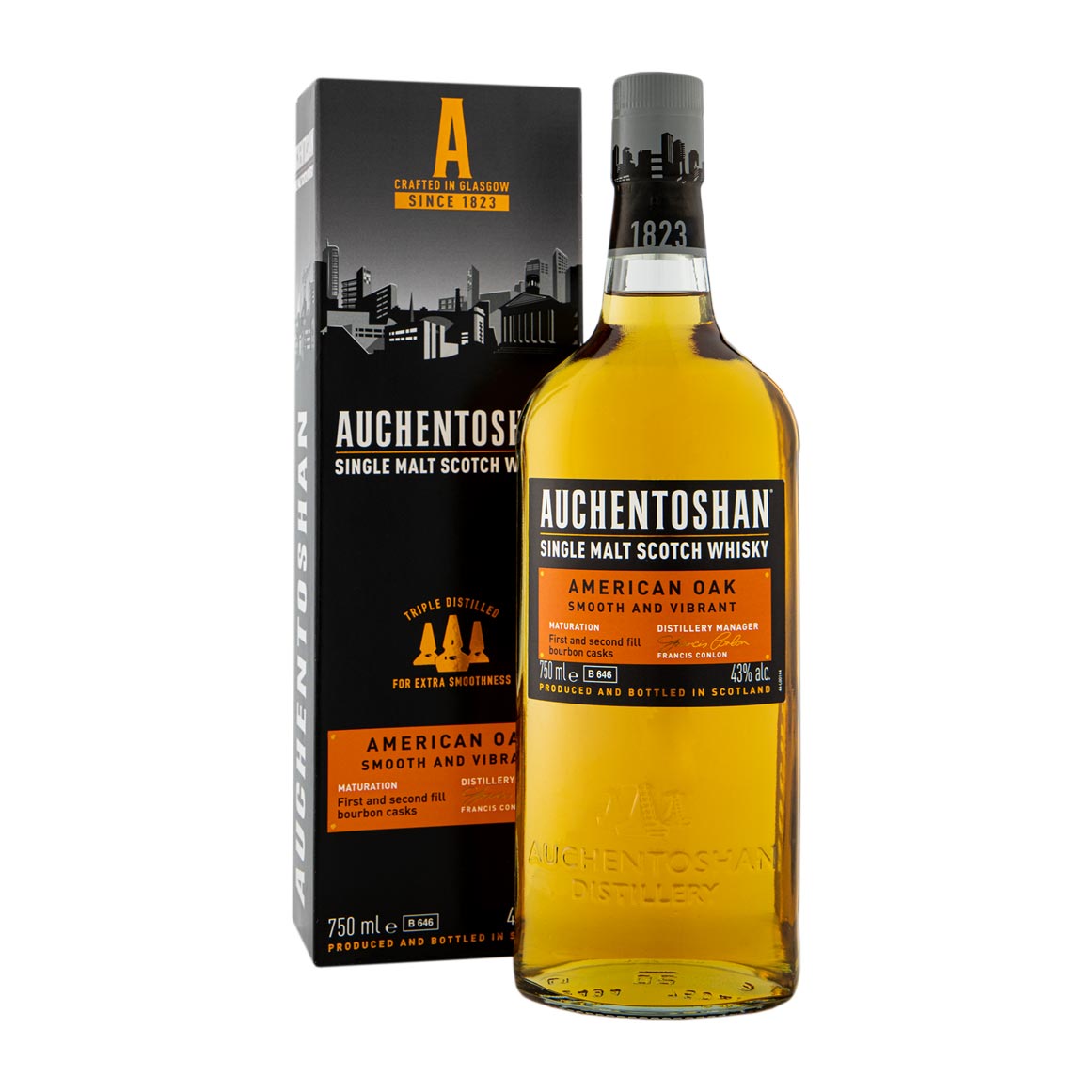 Auchentoshan American Oak Single Malt Scotch Whisky 750 ml
