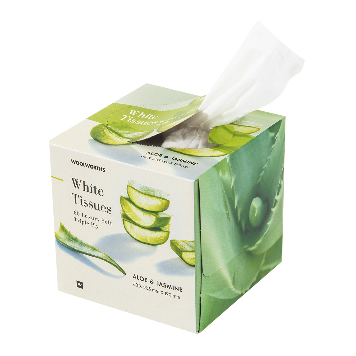 Aloe and Jasmine Infused White Luxury Soft Triple Ply Tissues 60