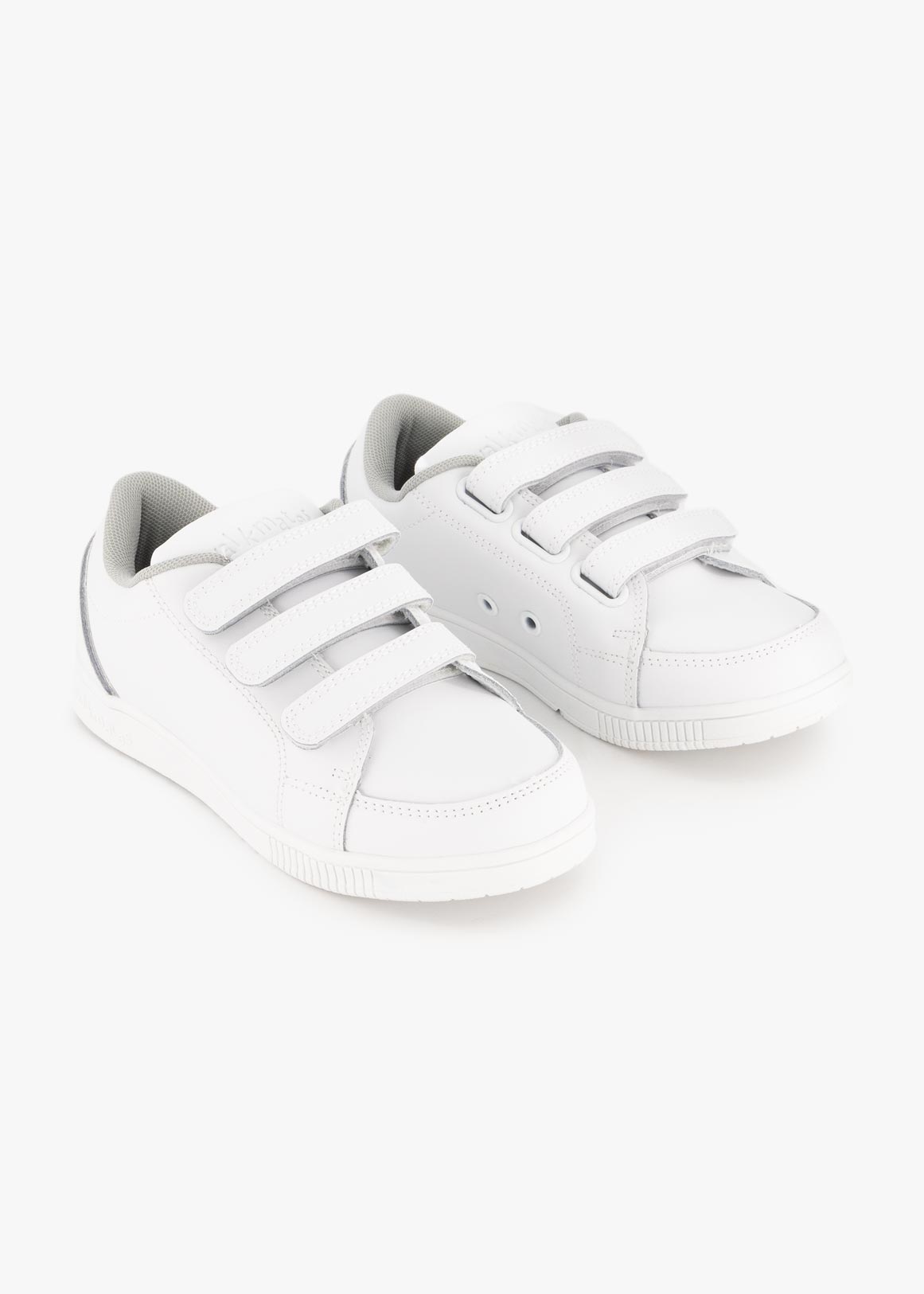 plain white velcro trainers