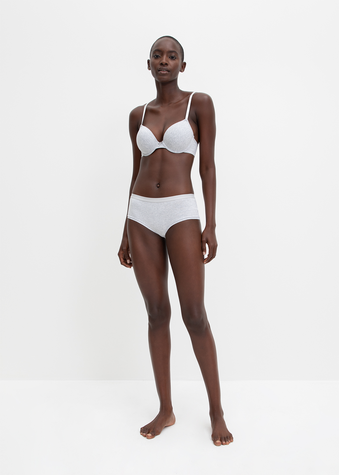 Padded Cotton Plunge T-shirt Bras 2 Pack | Woolworths.co.za