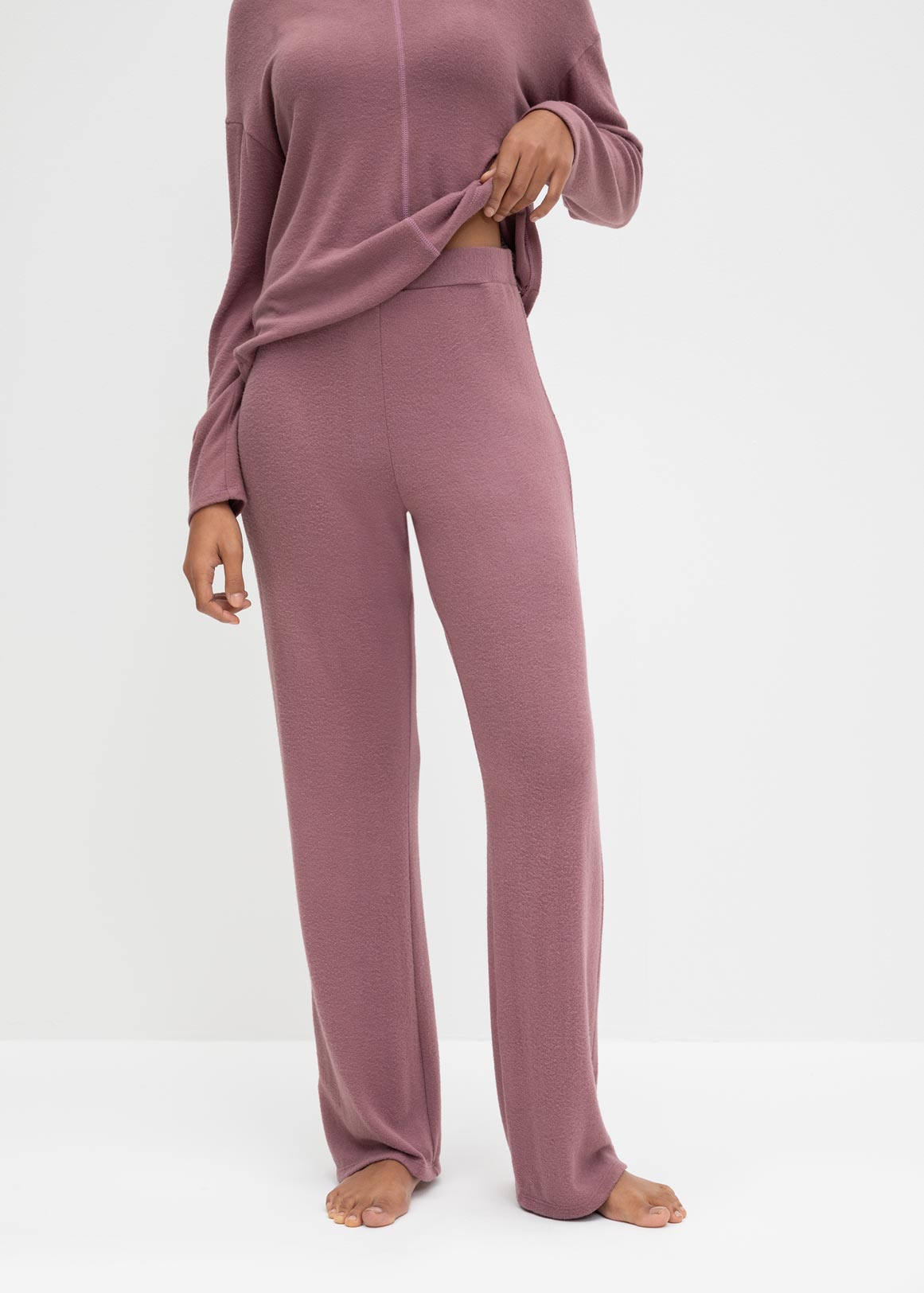Viscose Blend Knit Lounge Pants 