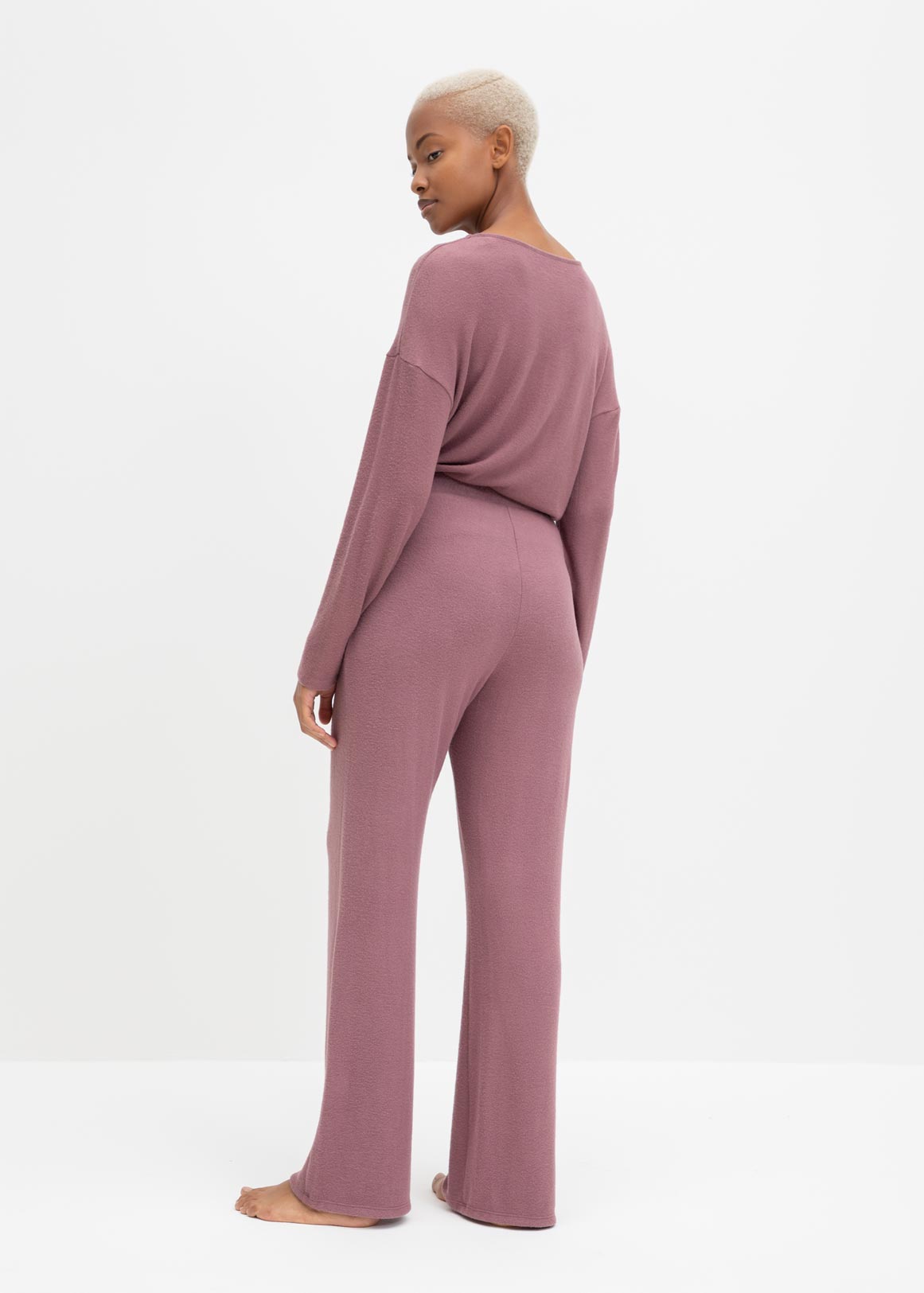 Viscose Blend Knit Lounge Pants 