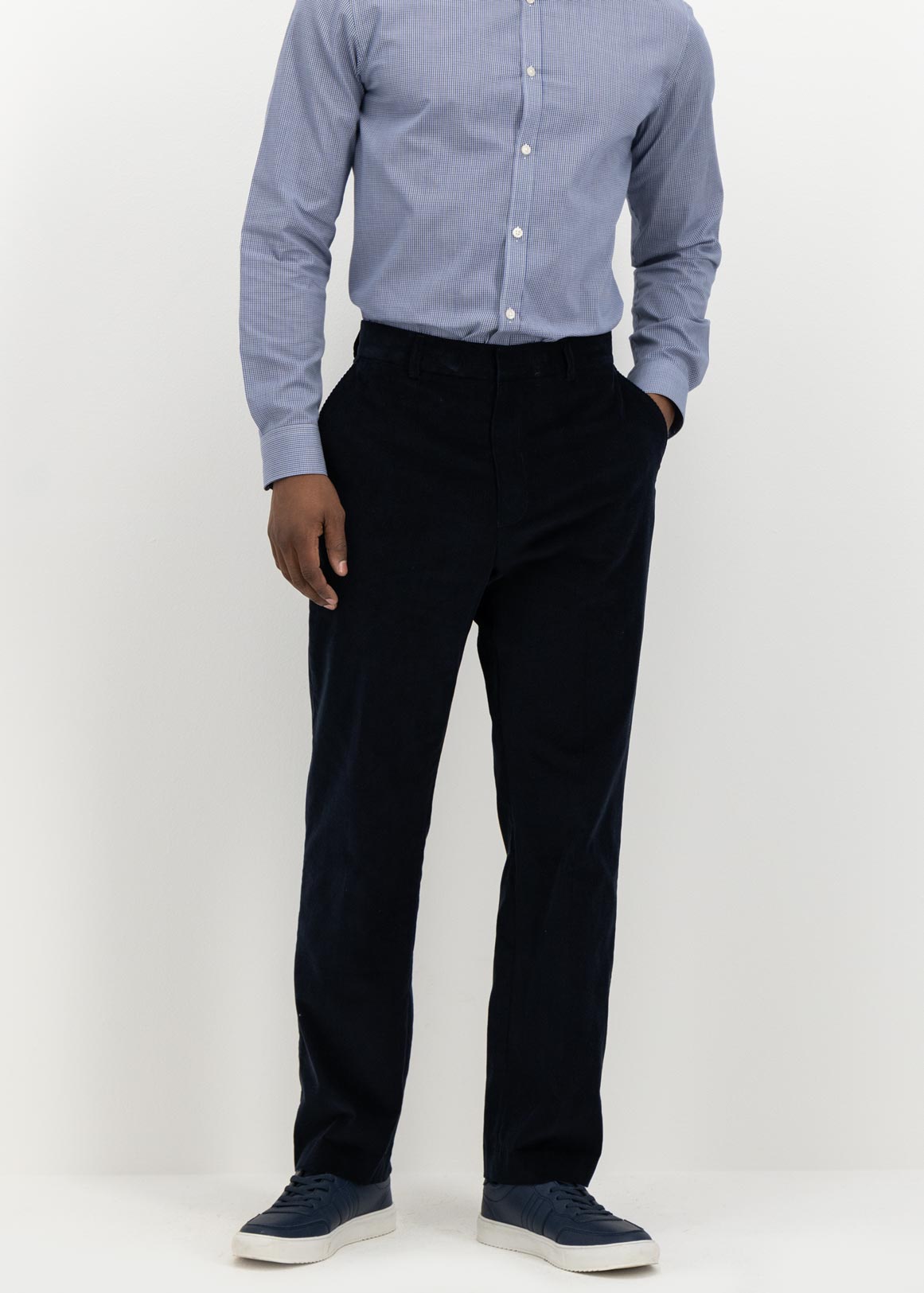 Flat Front Straight Leg Corduroy 