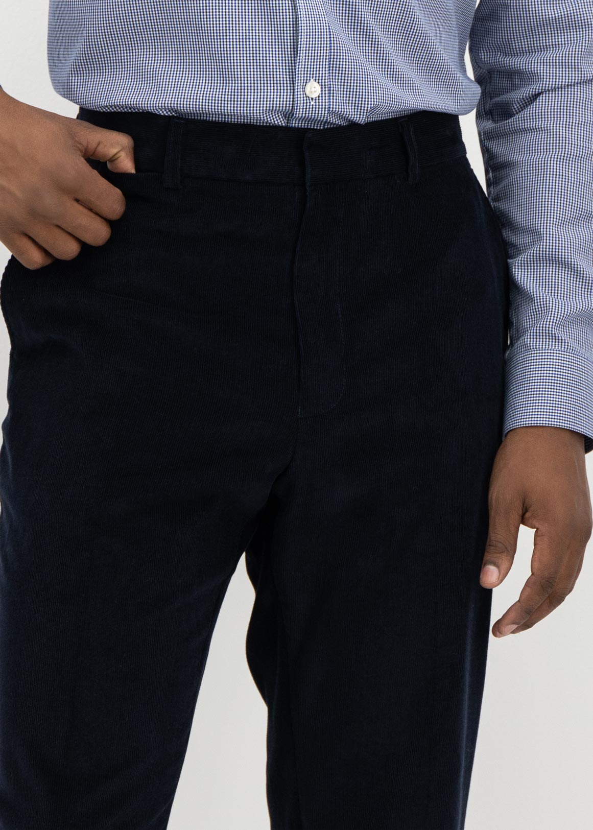 Flat Front Straight Leg Corduroy 