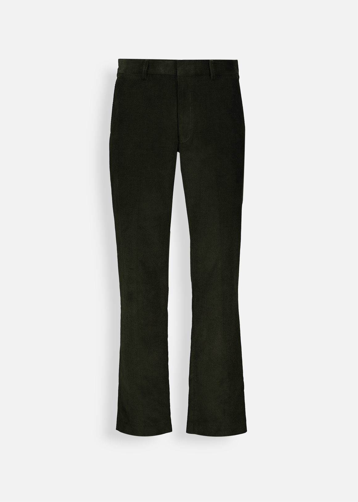 Flat Front Straight Leg Corduroy 