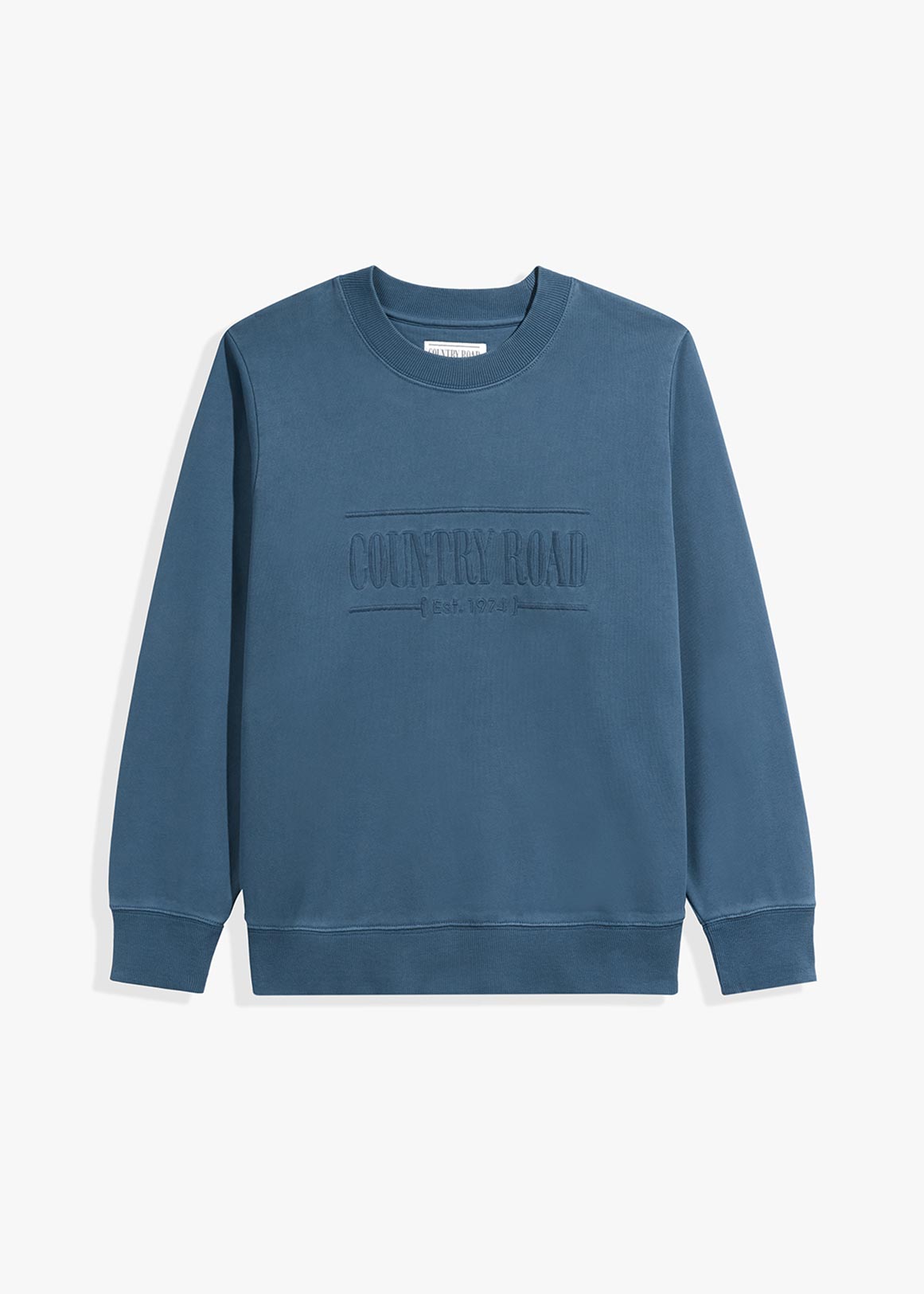 country road blue jumper