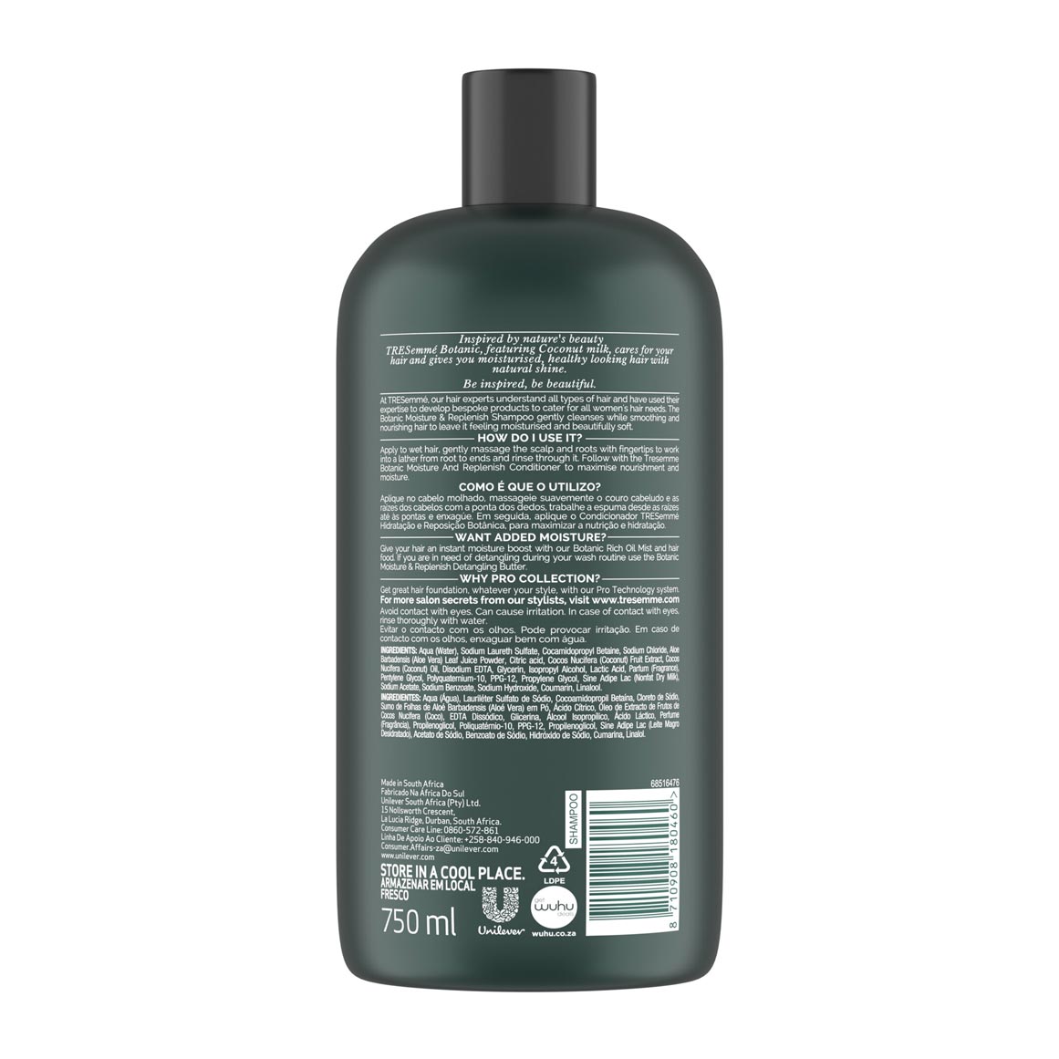 Tresemmé Botanic Moisture and Replenish Shampoo For Dry Hair 750