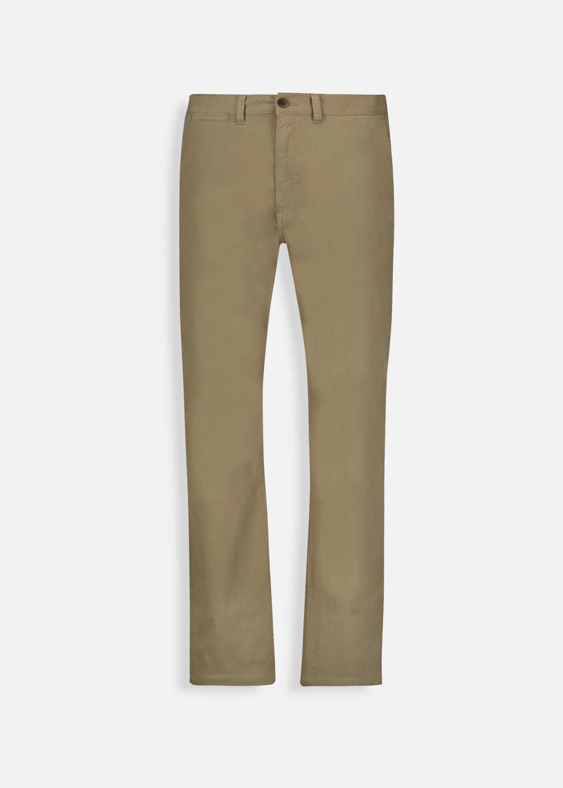 Straight Fit Cotton Chinos with Stretch