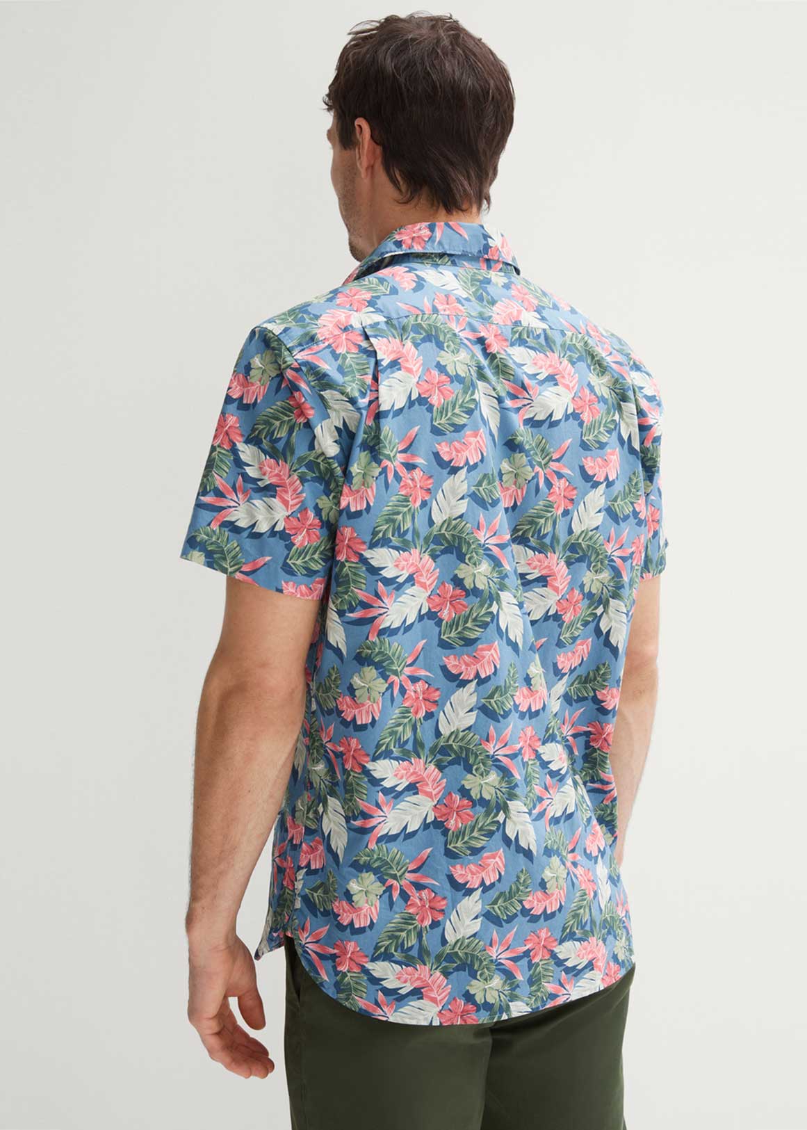 Regular Fit Shadow Tropical Print Shirt | Woolworths.co.za
