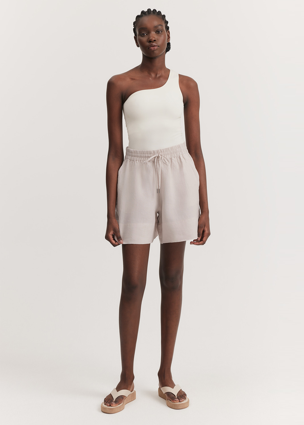 Organically Grown Linen Palazzo Short | Woolworths.co.za
