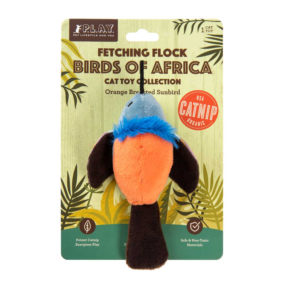 Orange Breasted Sunbird Cat Plush Toy