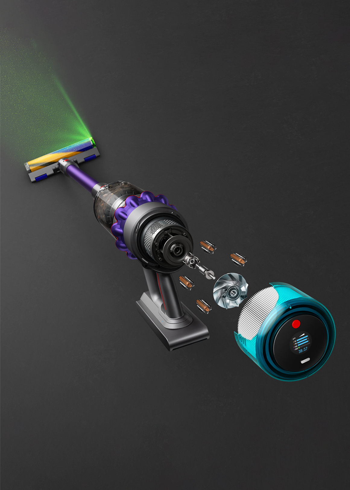 （@pple）Dyson 掃除機　Gen5detect Absolute Dyson Gen5detect cordless HEPA vacuum cleaner (Prussian blue