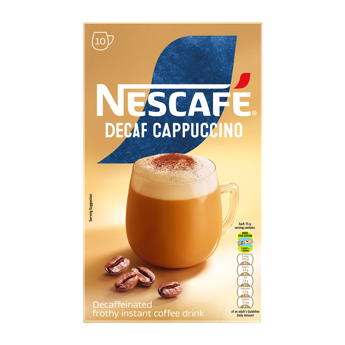 Nescafé Decaf Cappuccino Sachets 10 x 15 g | Woolworths.co.za