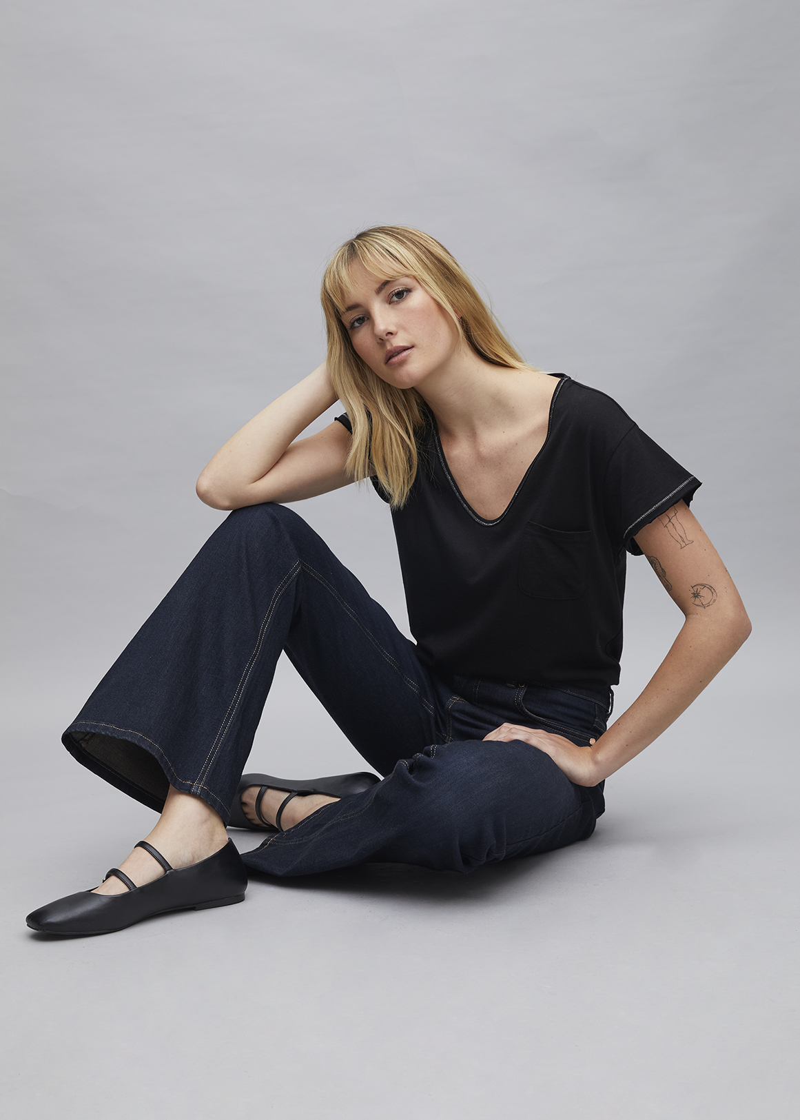 【ato】CLASSIC WOOL FLAIR PANTS High Rise Flare Leg Denim Jeans | Woolworths.co.za