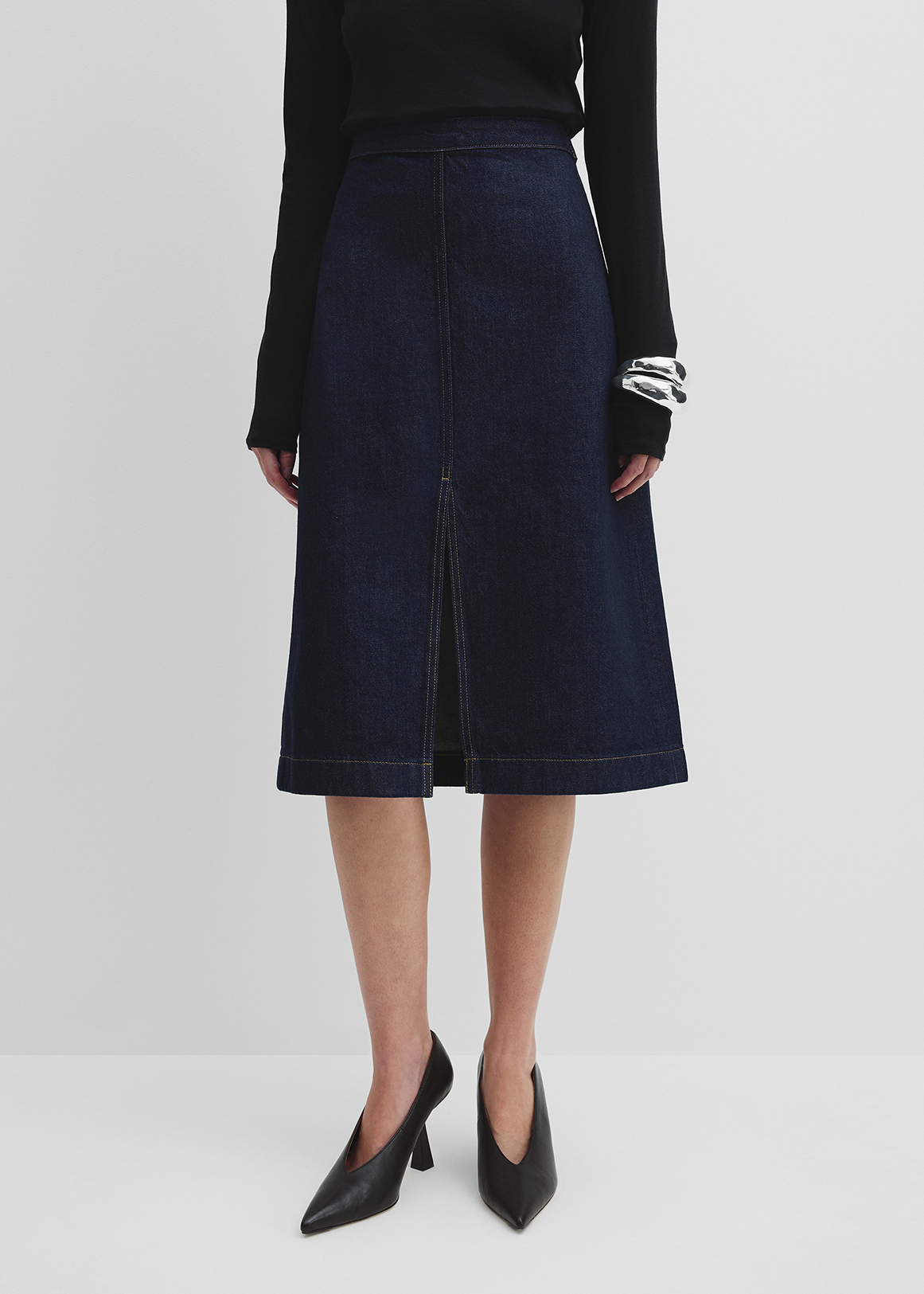 【完売品】8YARDS .H Trimmed Skirt ダークネイビー S 508247176_INDIGORINSE_detail1.jpg