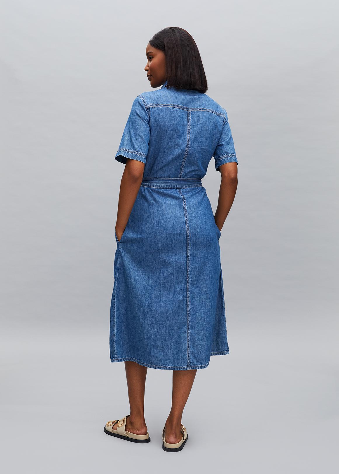 chemistry denim dress Mini Dress Blue Robbie Denim Dress Size 10
