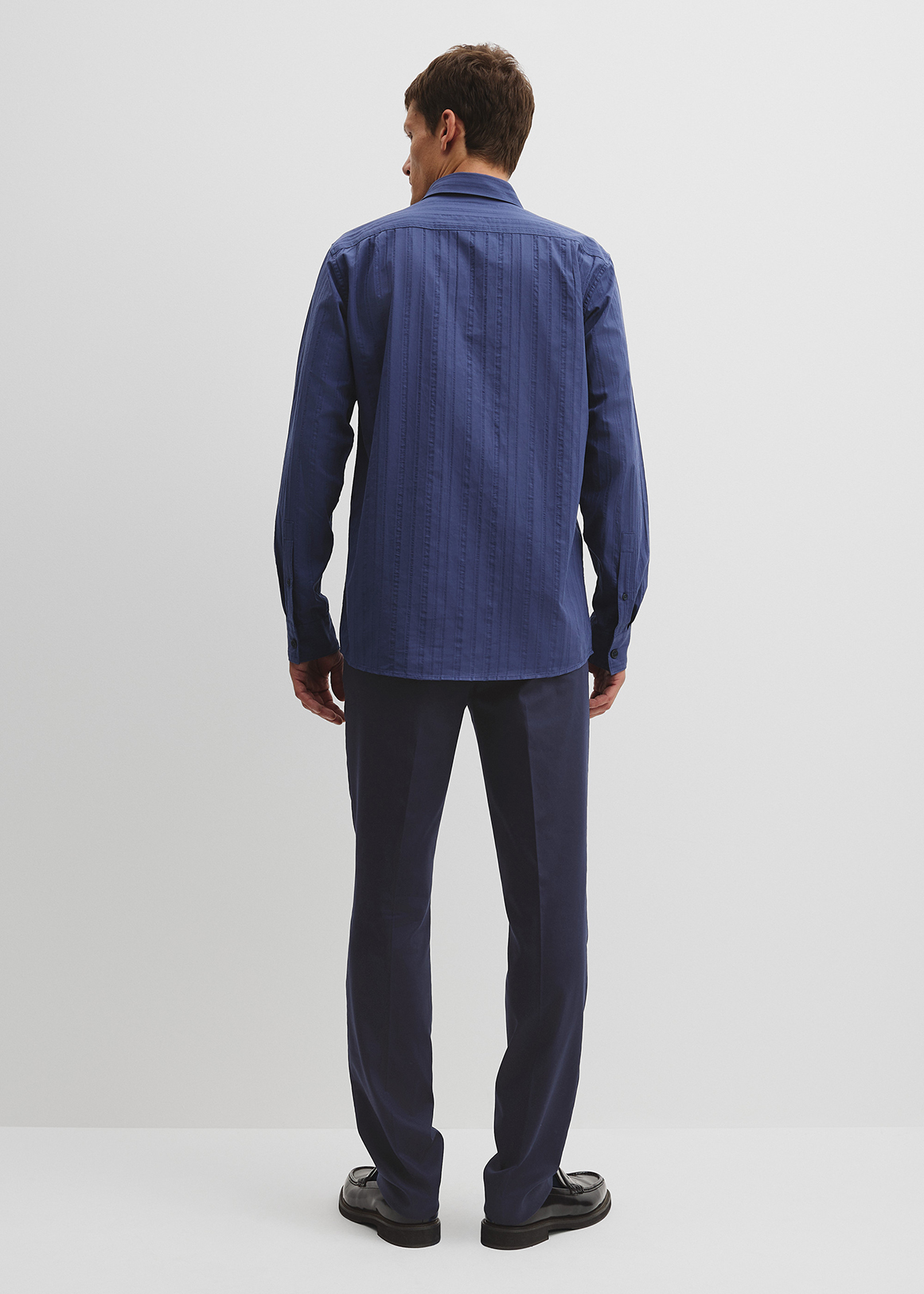 Relaxed Fit Textured Cotton Shirt | Woolworths.co.za
