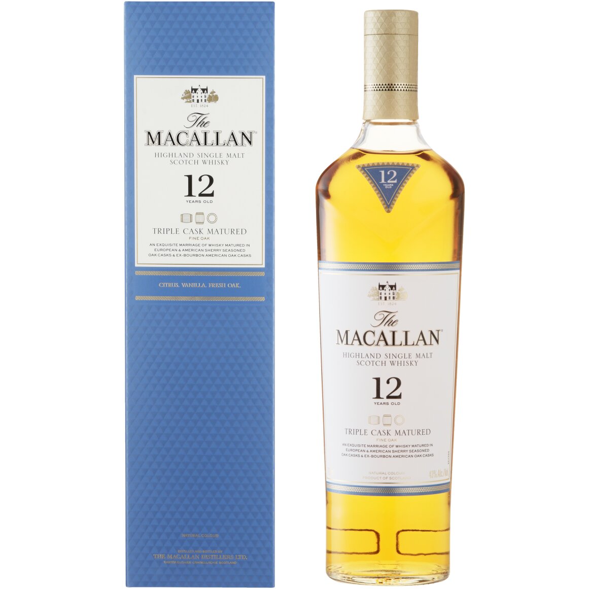 The Macallan Triple Cask Matured 12 Year Old Single Malt Scotch
