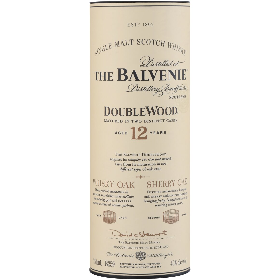 The Balvenie 12 Year Old Doublewood Scotch Whisky 750 ml