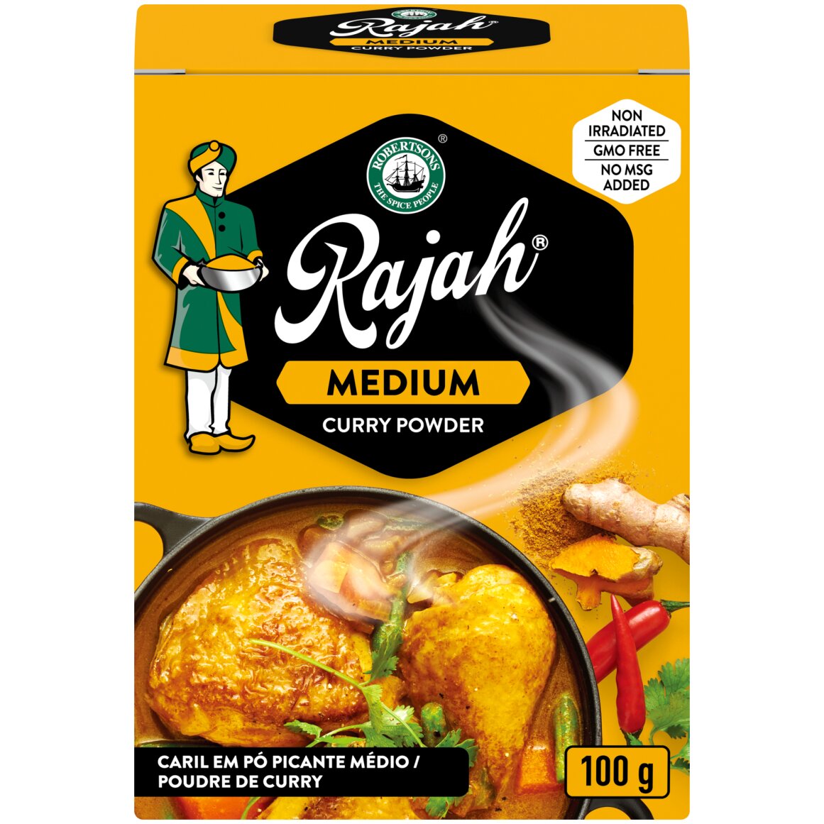 Robertsons Rajah Medium Curry Powder 100 g