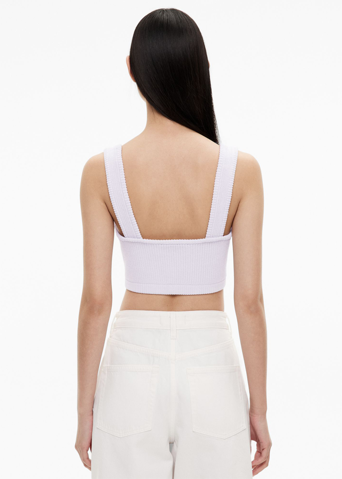 Cropped Rib Knit Top | Woolworths.co.za