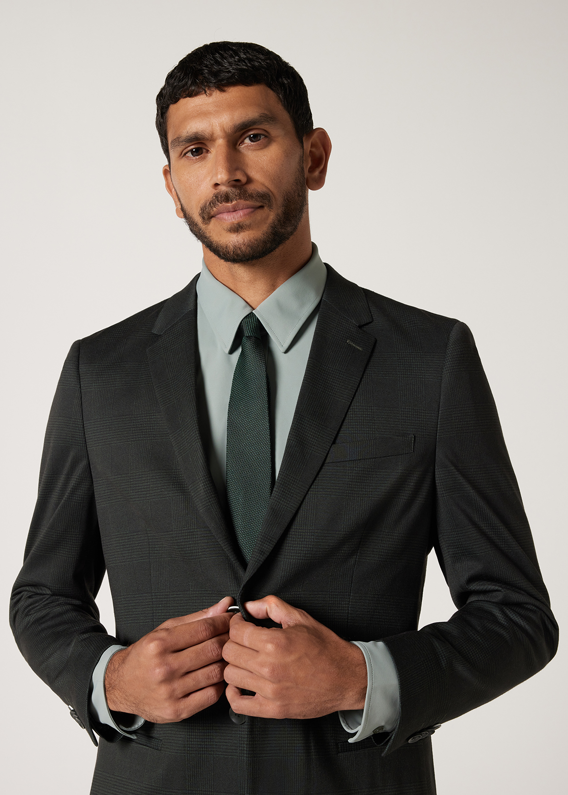 Regular Stretch Travel Check Tailored Jacket | Woolworths.co.za