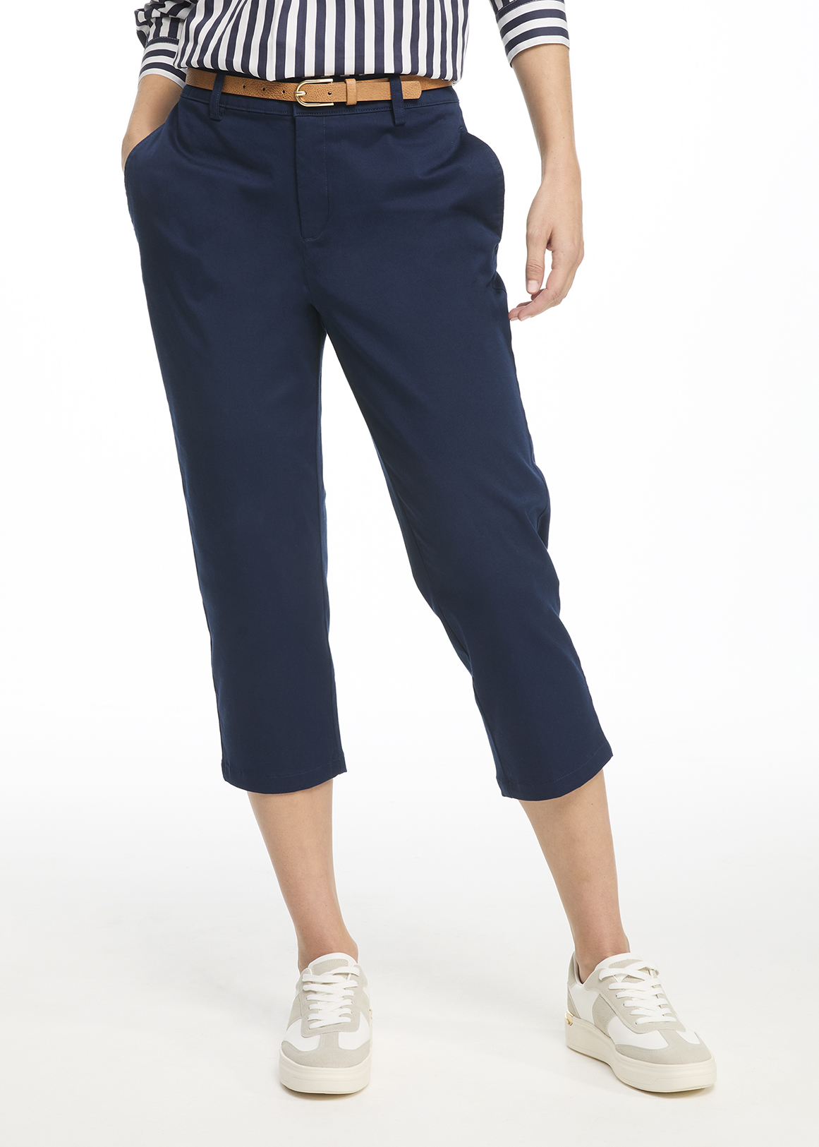 Belted Cropped Capri Chinos | Woolworths.co.za