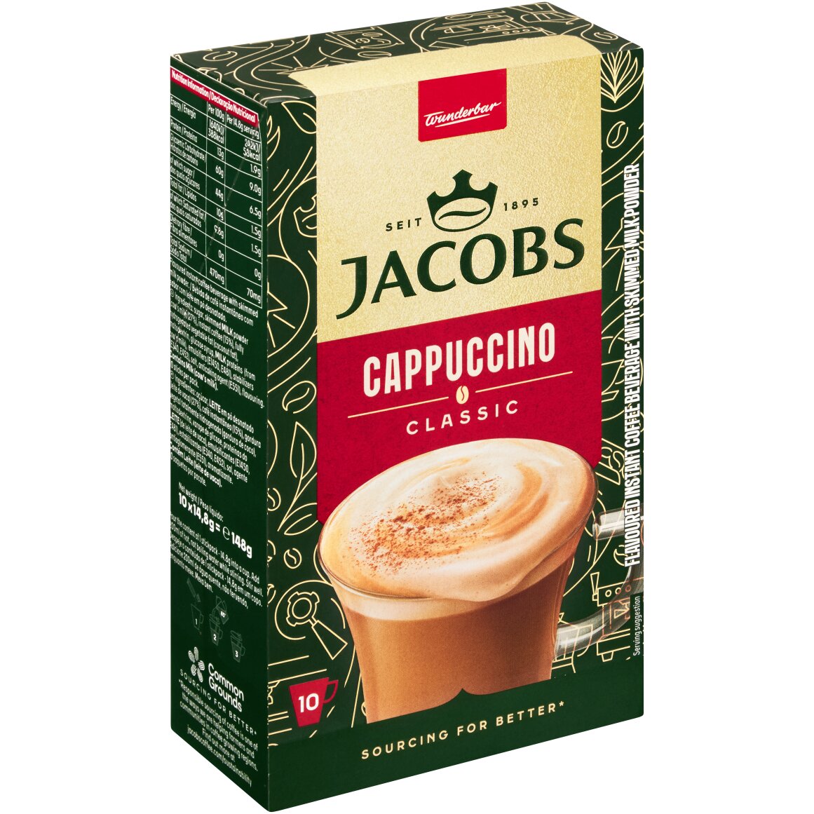 Jacobs Classic Cappuccino Sachets 10 x 14.8 g | Woolworths.co.za