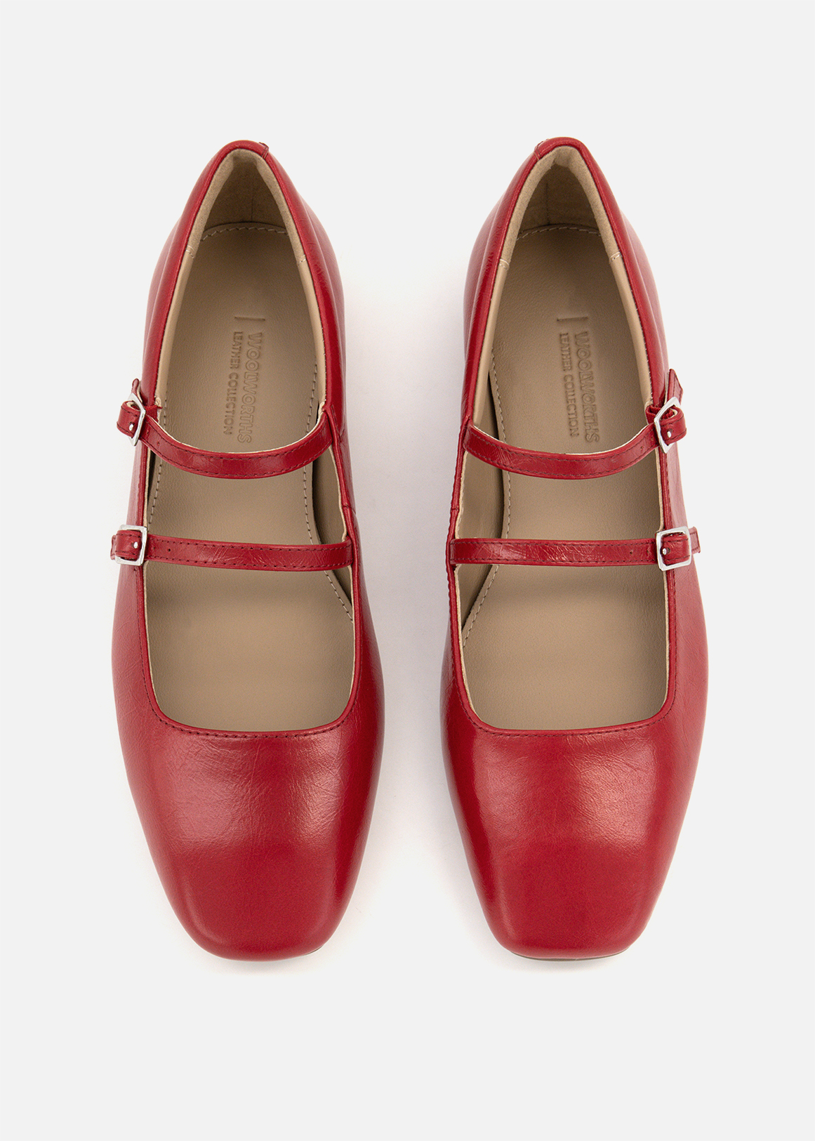 Double Strap Mary Jane Leather Pumps | Woolworths.co.za