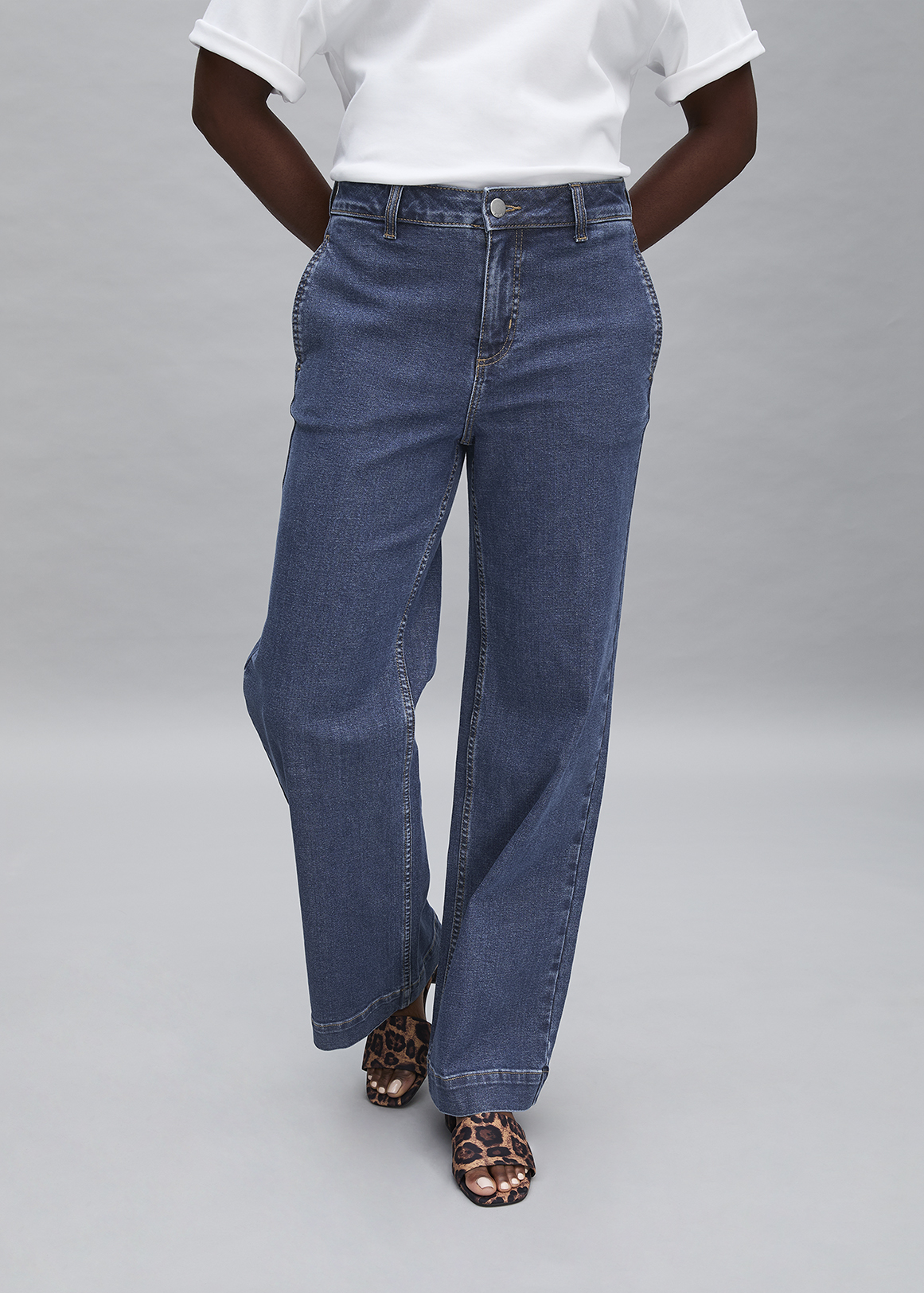 High Rise Wide Leg Jeans