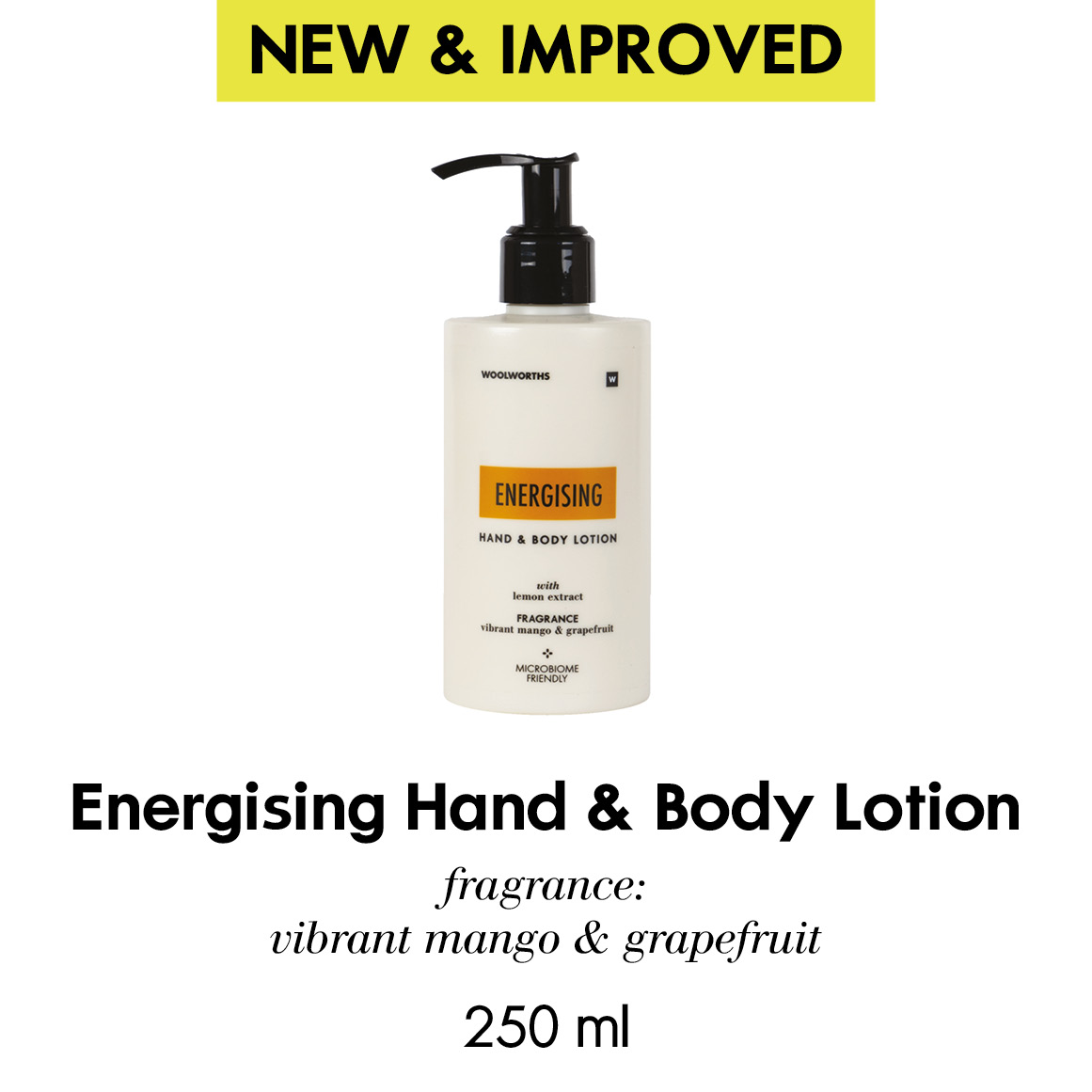 Energising Hand and Body Lotion 250 ml | Woolworths.co.za