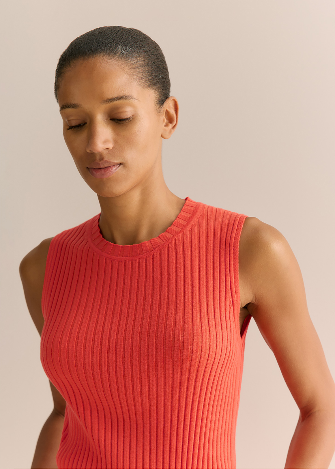 【layerd tank Knit】　アカネウツノミヤ AKANE UTSUNOMIYA(アカネウツノミヤ)】 LAYERED KNIT｜PARIGOT ONLINE