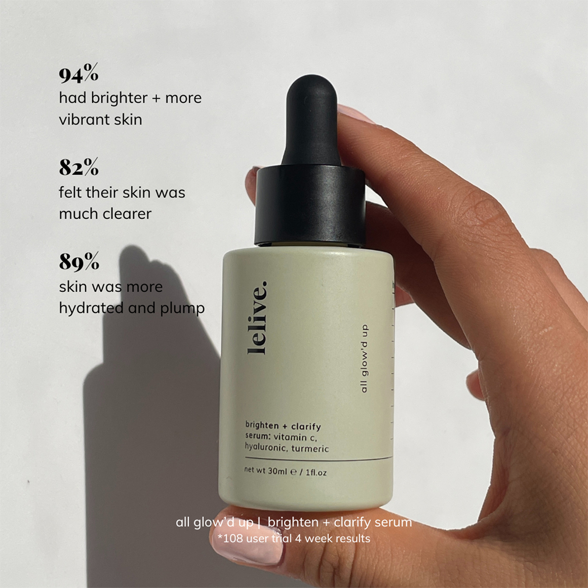 All Glow'd Up | Vitamin C, Turmeric + HA Brightening Serum