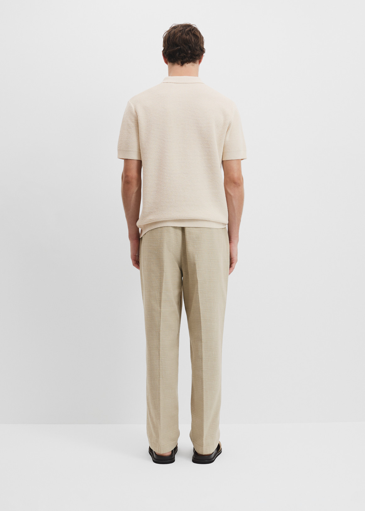 Cotton Linen Knit Polo | Woolworths.co.za