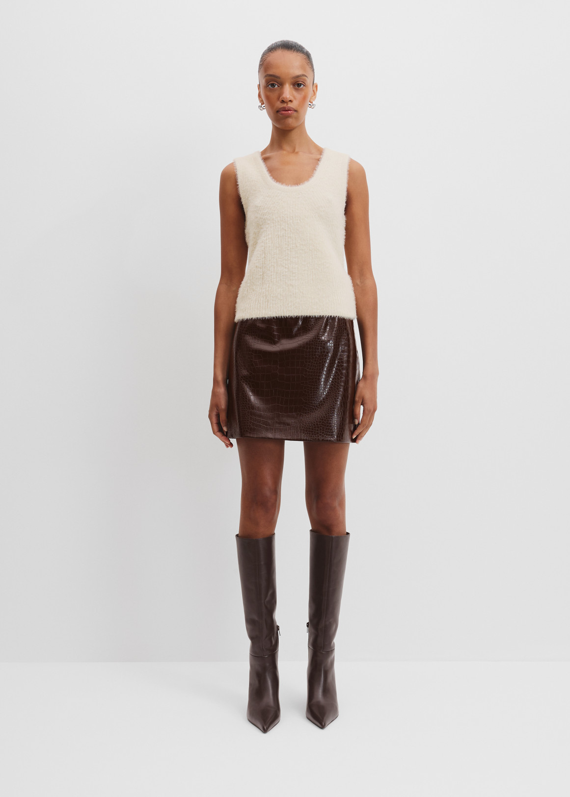 Fluffy Rib Knit Tank | Woolworths.co.za