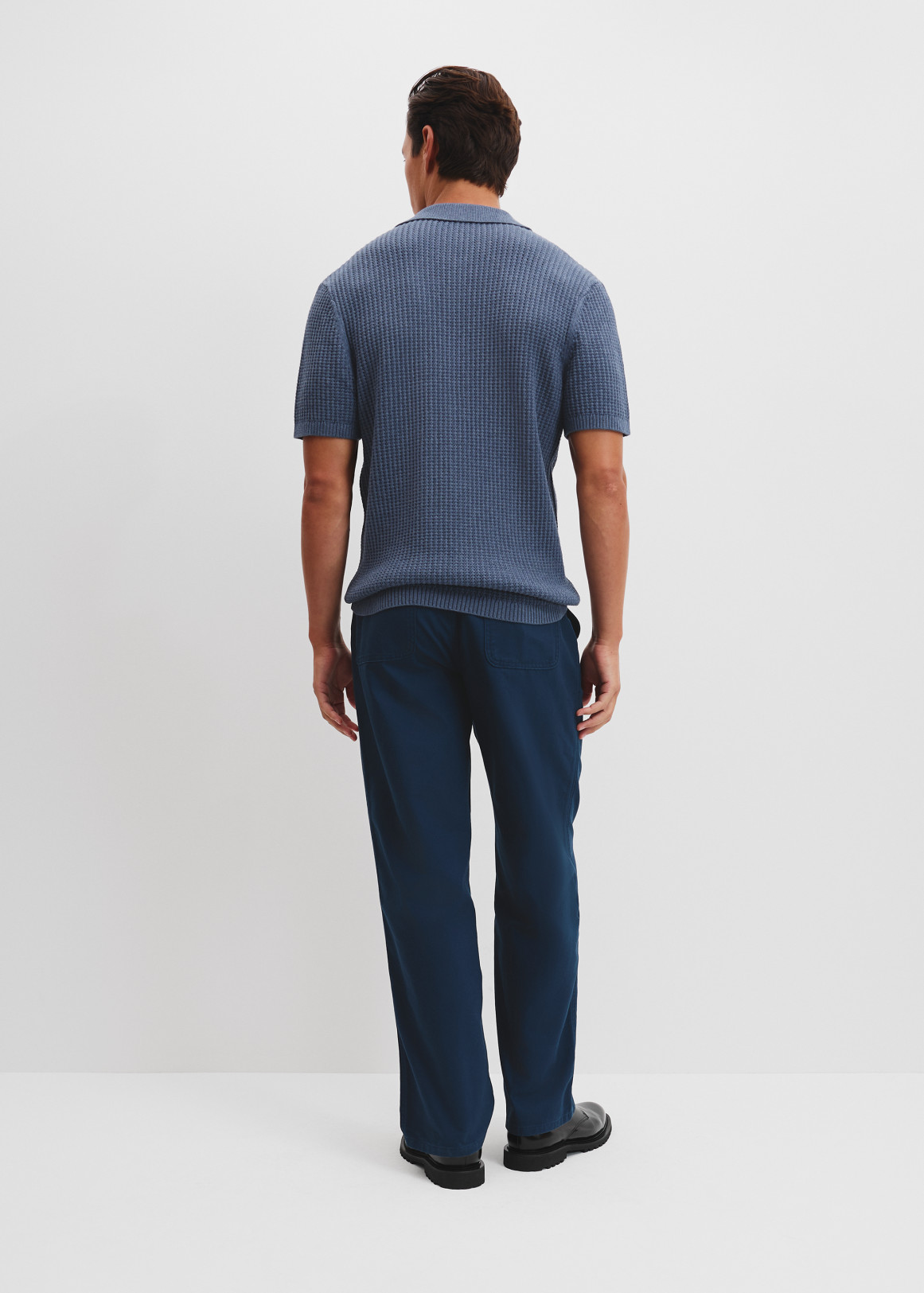 Australian Cotton Short Sleeve Rib Knit Shirt | Woolworths.co.za