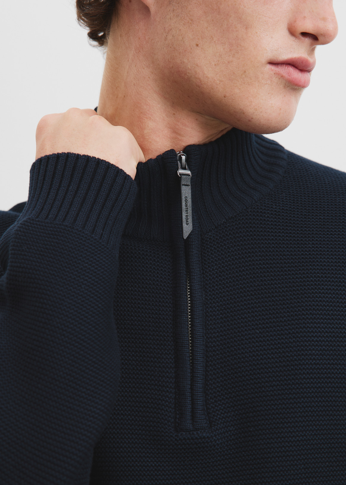 Australian Cotton Half Zip Knit | Woolworths.co.za