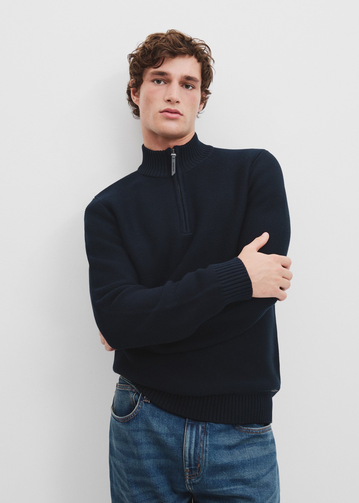 Australian Cotton Half Zip Knit | Woolworths.co.za