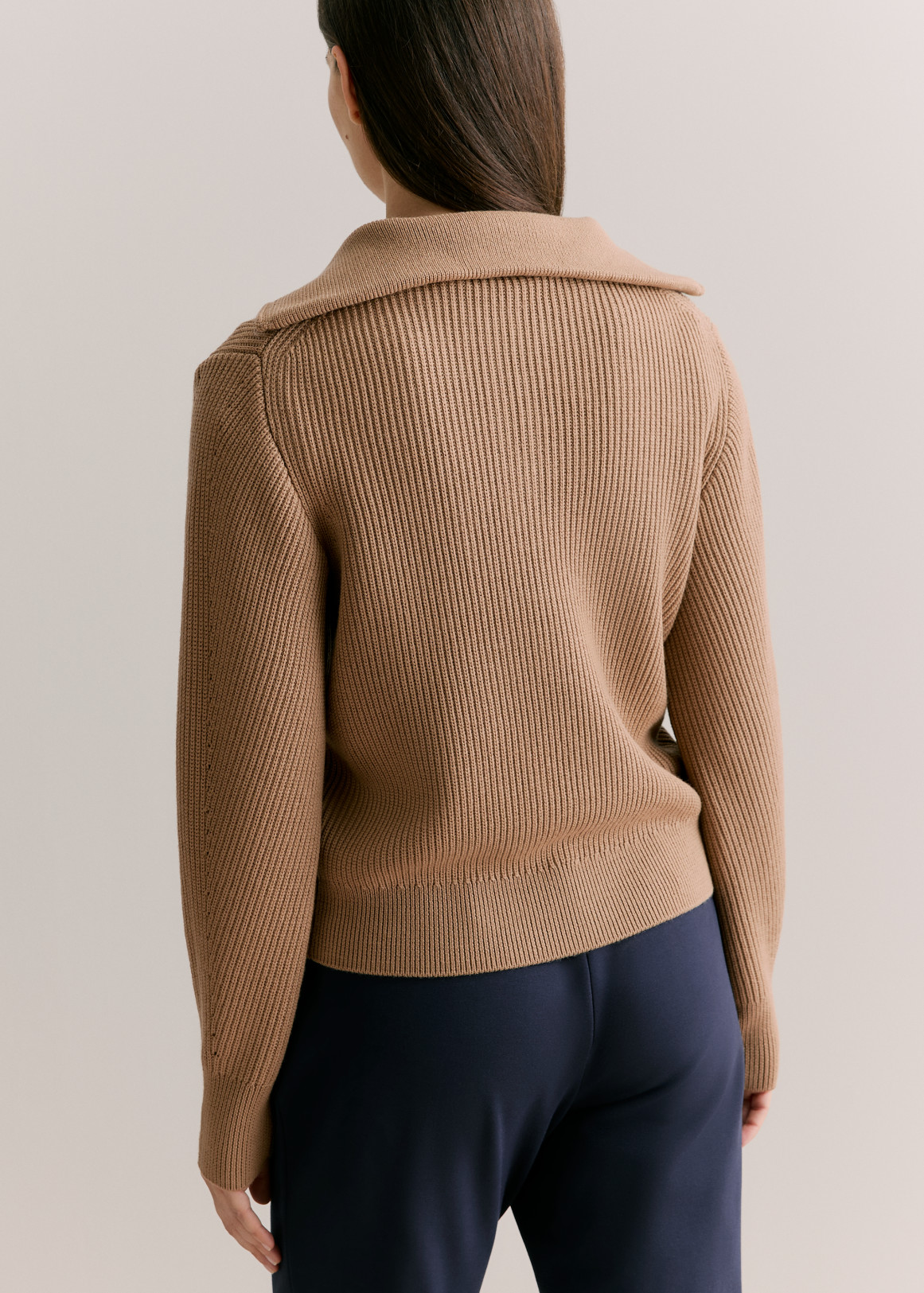 Merino Textured Half Zip Pullover | Woolworths.co.za