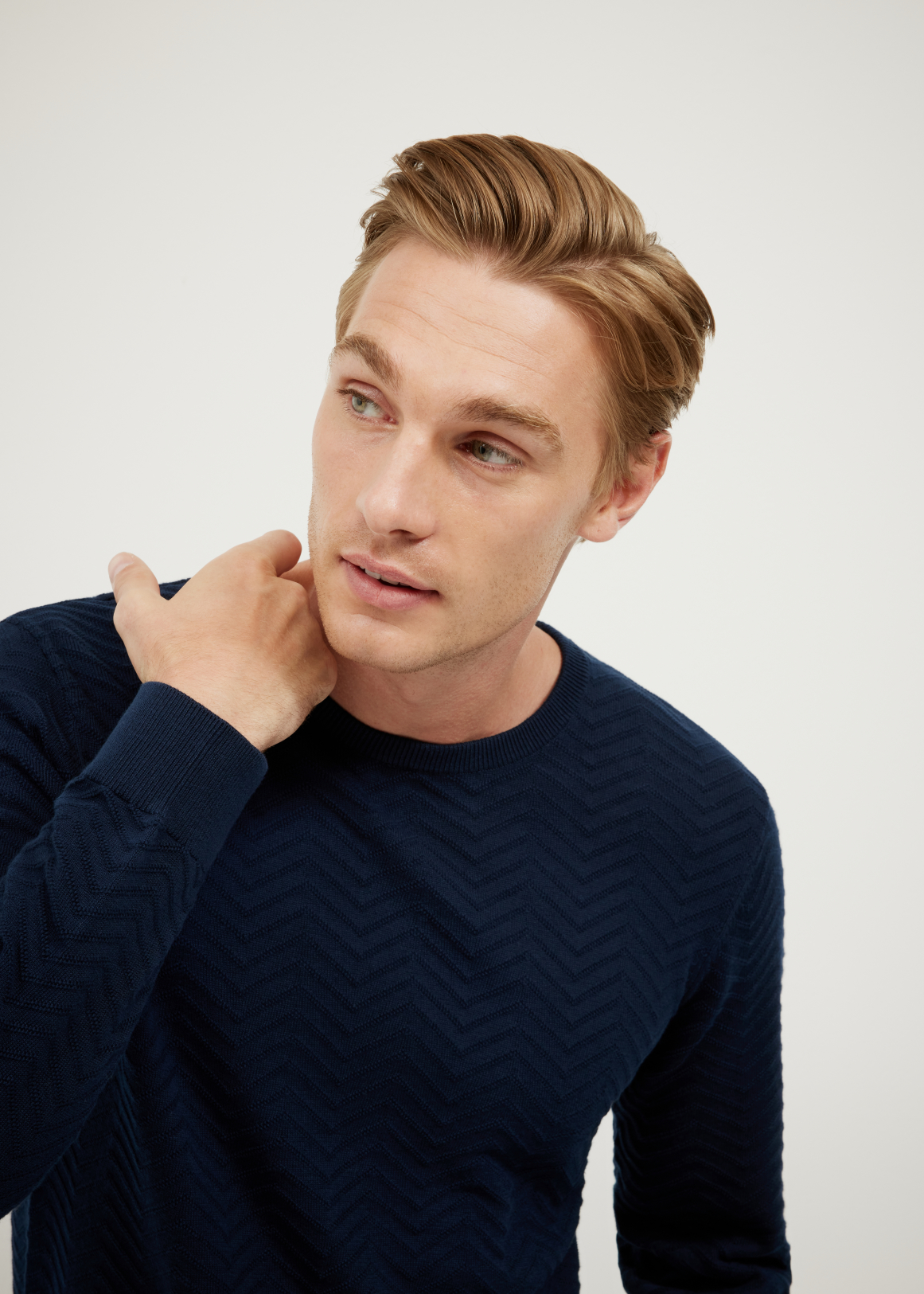 Lightweight Zig Zag Crew Neck Knit | Woolworths.co.za